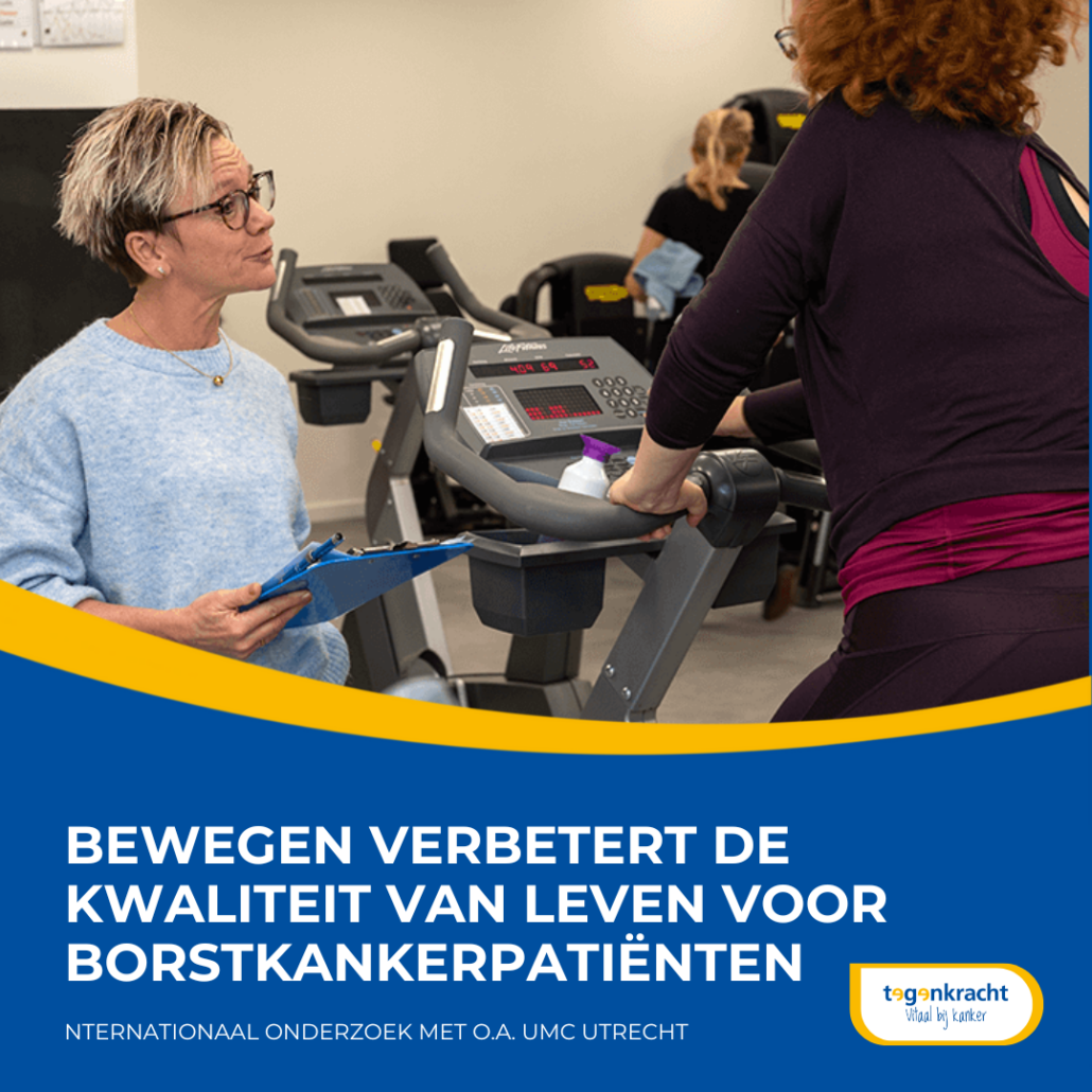 Bewegen verbetert de kwaliteit van leven voor borstkankerpatiënten