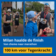 Milan haalde de finish: 100 km voor Tegenkracht